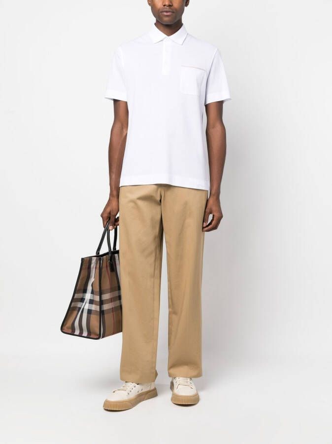 Zegna Poloshirt met knopen Wit