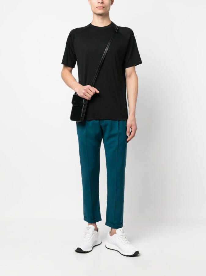Zegna Wollen T-shirt Zwart
