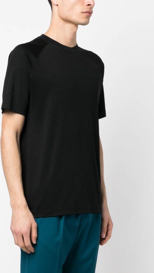 Zegna Wollen T-shirt Zwart