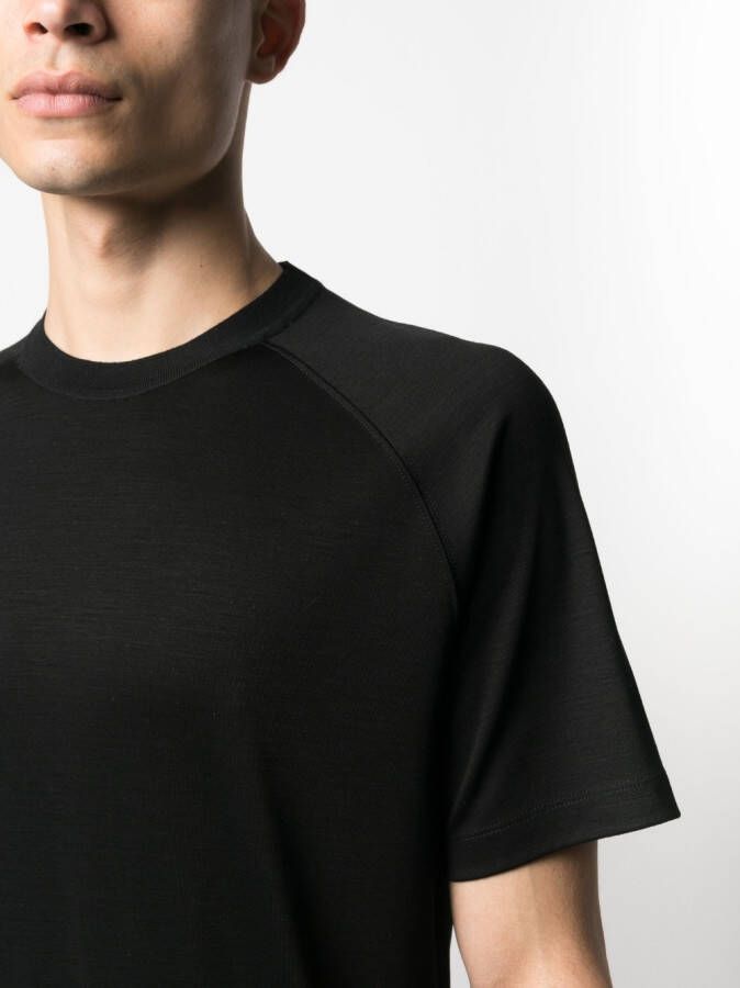 Zegna Wollen T-shirt Zwart
