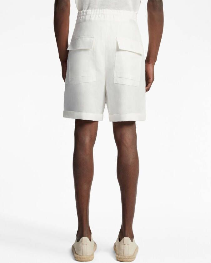 Zegna Shorts met elastische taille Wit