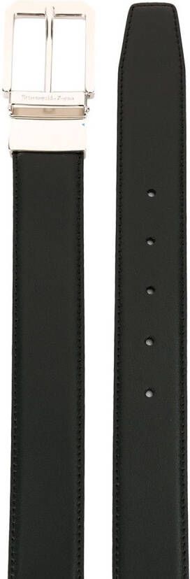 Zegna silver-tone hardware belt Zwart