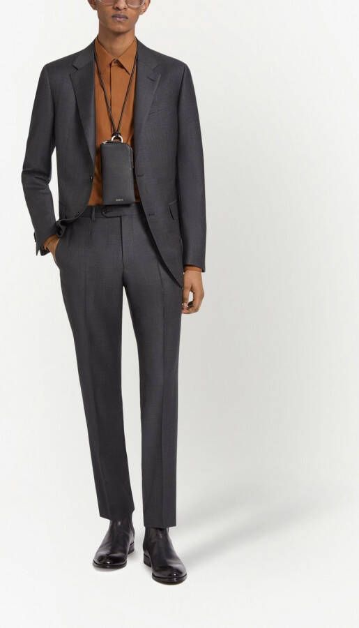 Zegna Wollen pak Grijs