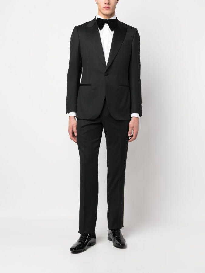 Zegna Pak met enkele rij knopen Zwart