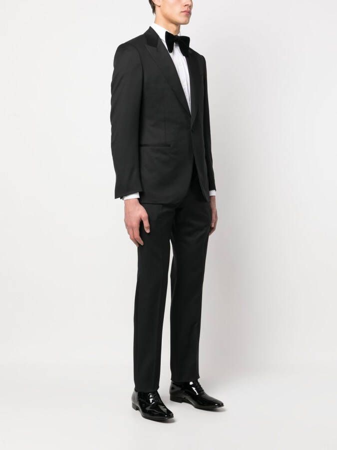 Zegna Pak met enkele rij knopen Zwart