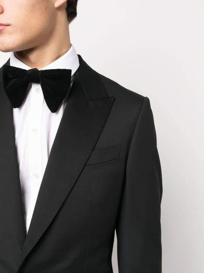 Zegna Pak met enkele rij knopen Zwart