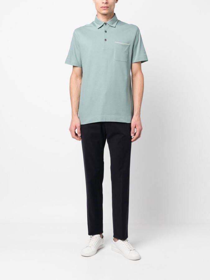 Zegna Slim-fit pantalon Blauw