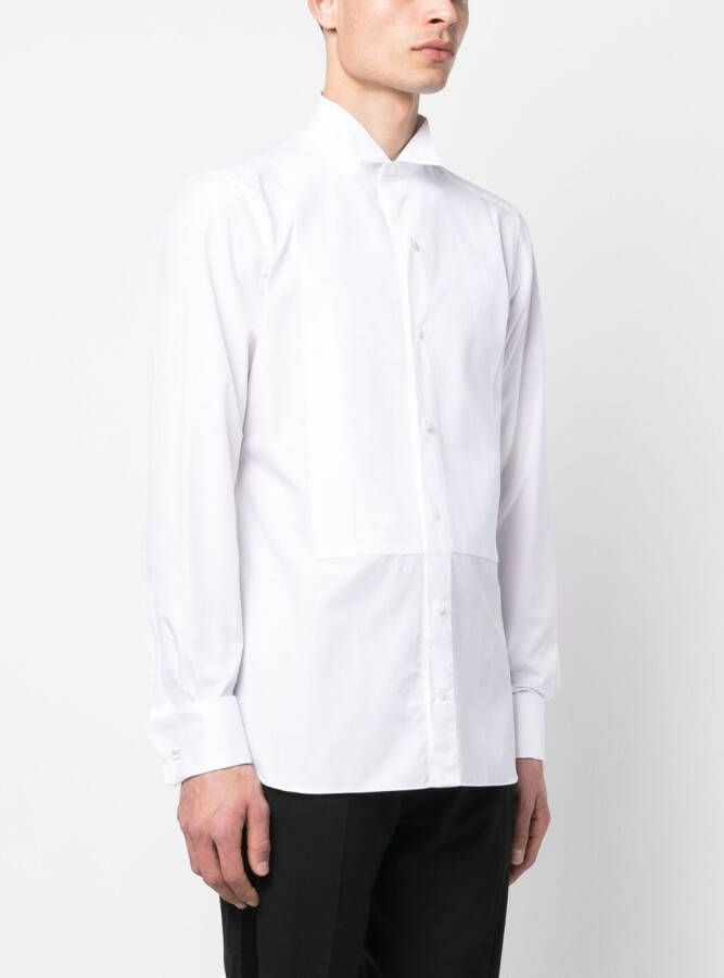 Zegna Getailleerd overhemd Wit