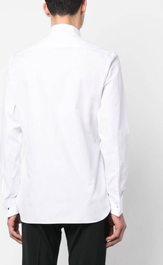 Zegna Getailleerd overhemd Wit