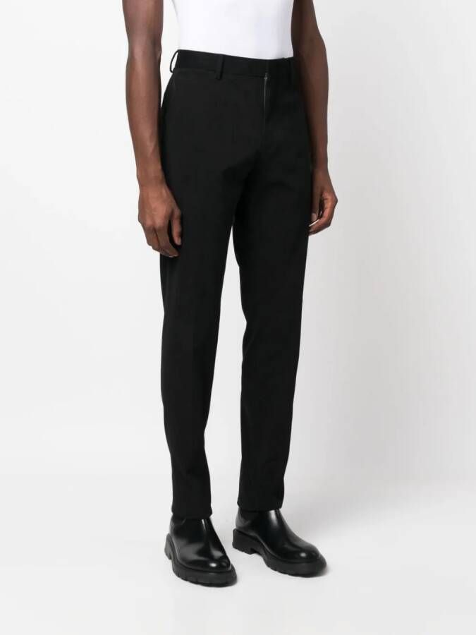 Zegna Winter mid-waist chino Zwart
