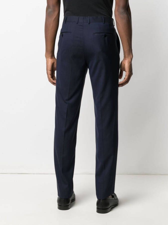 Zegna Slim-fit pantalon Blauw