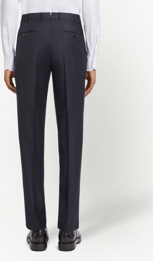 Zegna Slim-fit pantalon Blauw