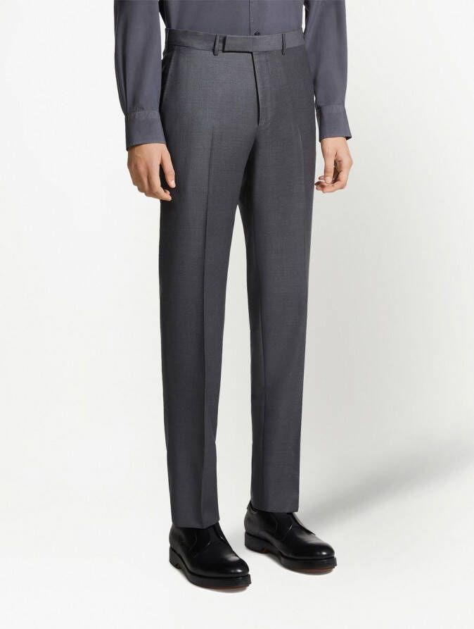 Zegna Slim-fit pantalon Grijs