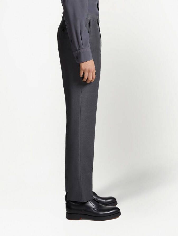 Zegna Slim-fit pantalon Grijs