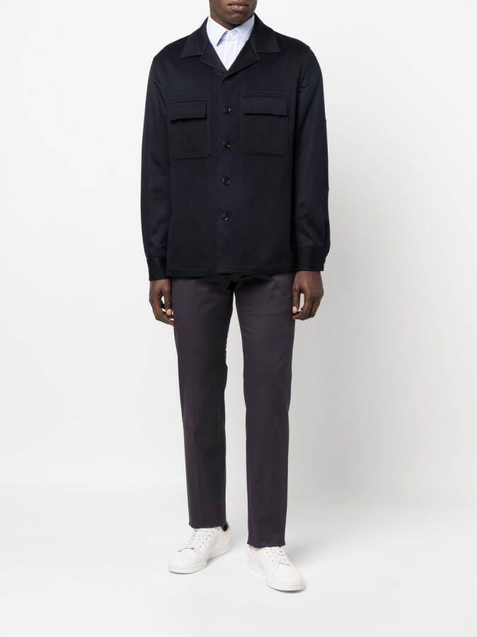 Zegna Straight broek Blauw