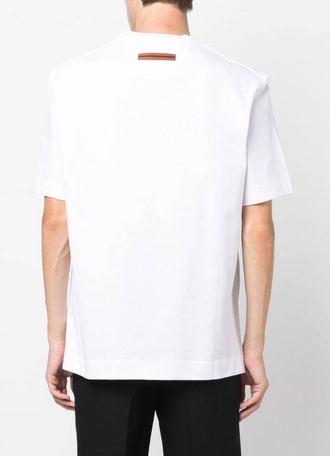 Zegna T-shirt met logoprint Wit