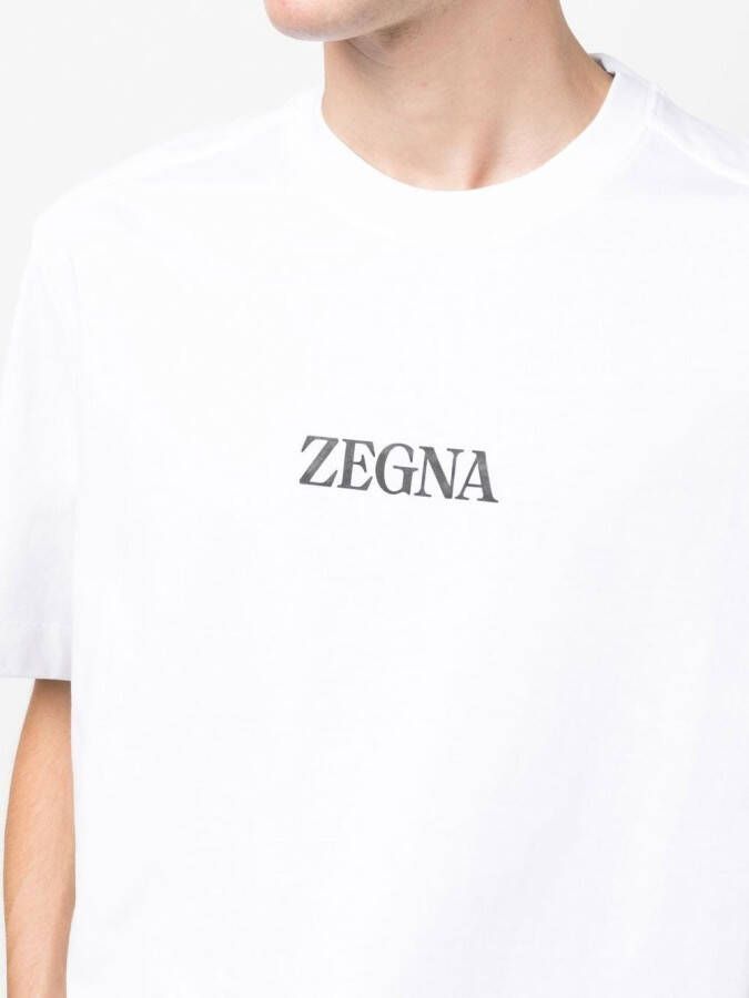 Zegna T-shirt met logoprint Wit