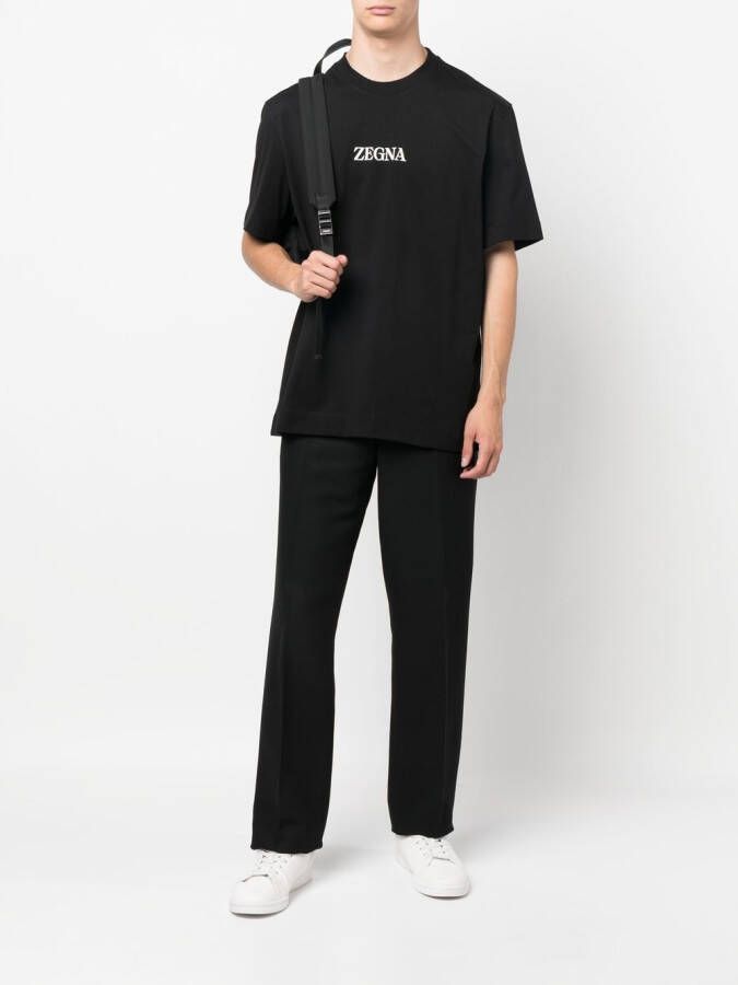Zegna T-shirt met logoprint Zwart