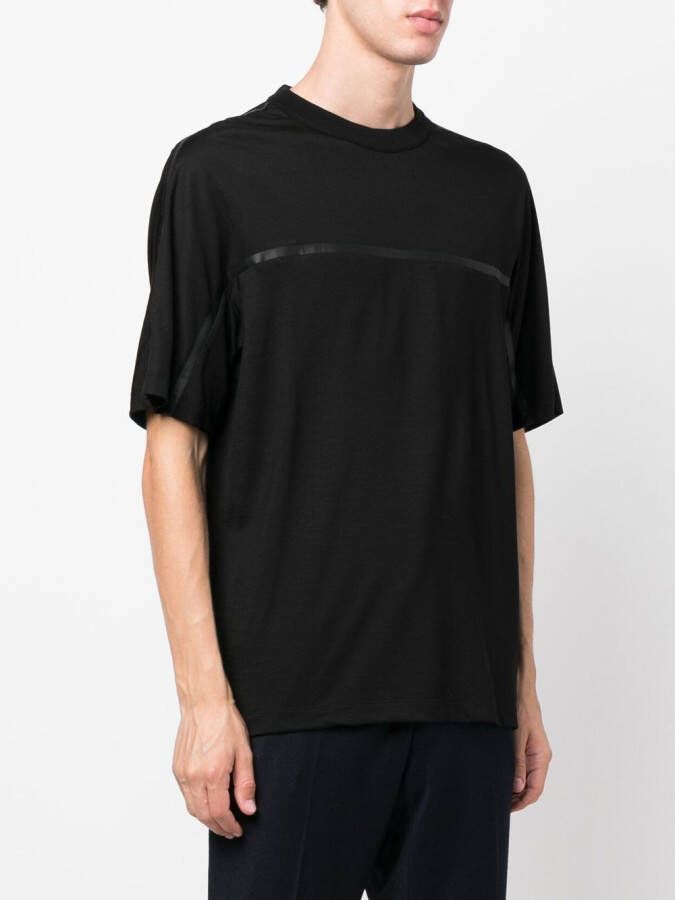 Zegna T-shirt met verlaagde schouders Zwart