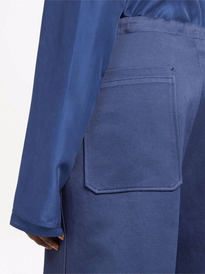 Zegna Pantalon met wijde pijpen Blauw