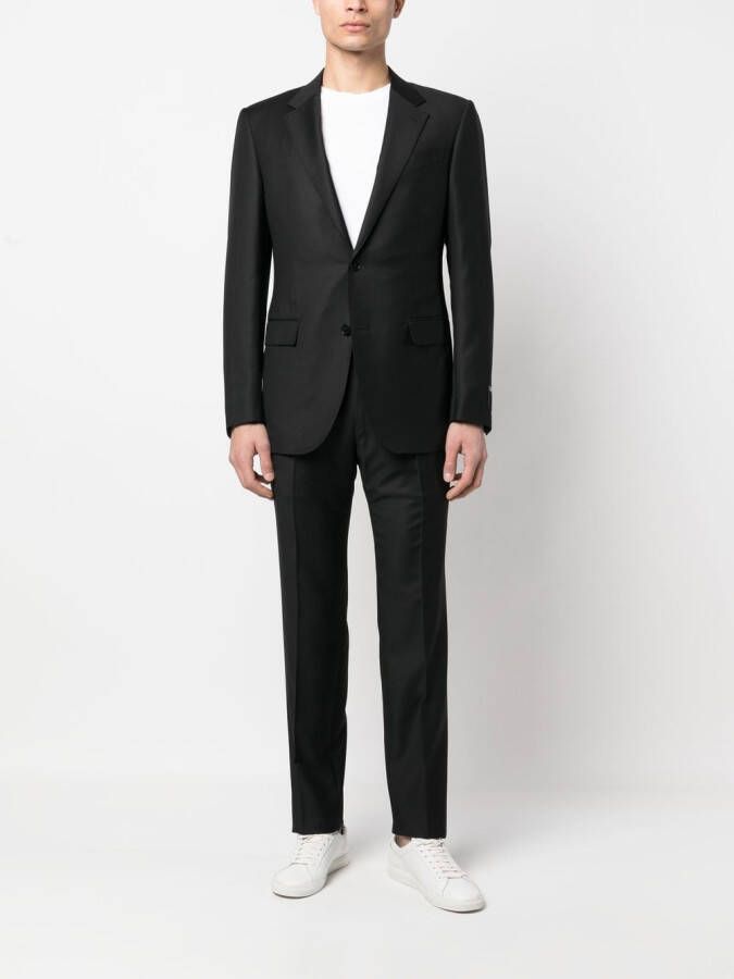 Zegna Wollen pak Zwart
