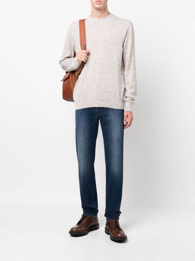 Zegna Trui met ronde hals Beige
