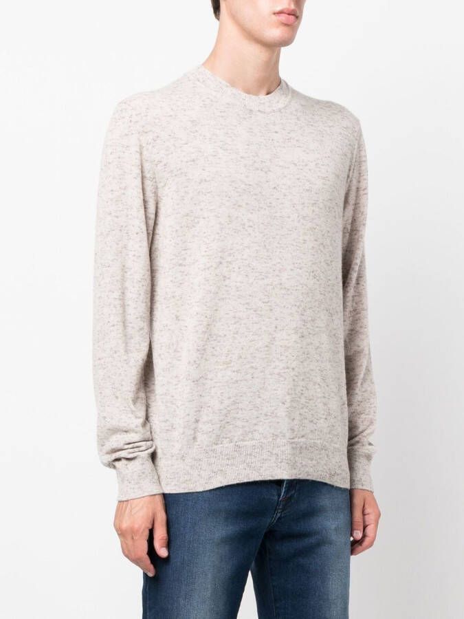 Zegna Trui met ronde hals Beige