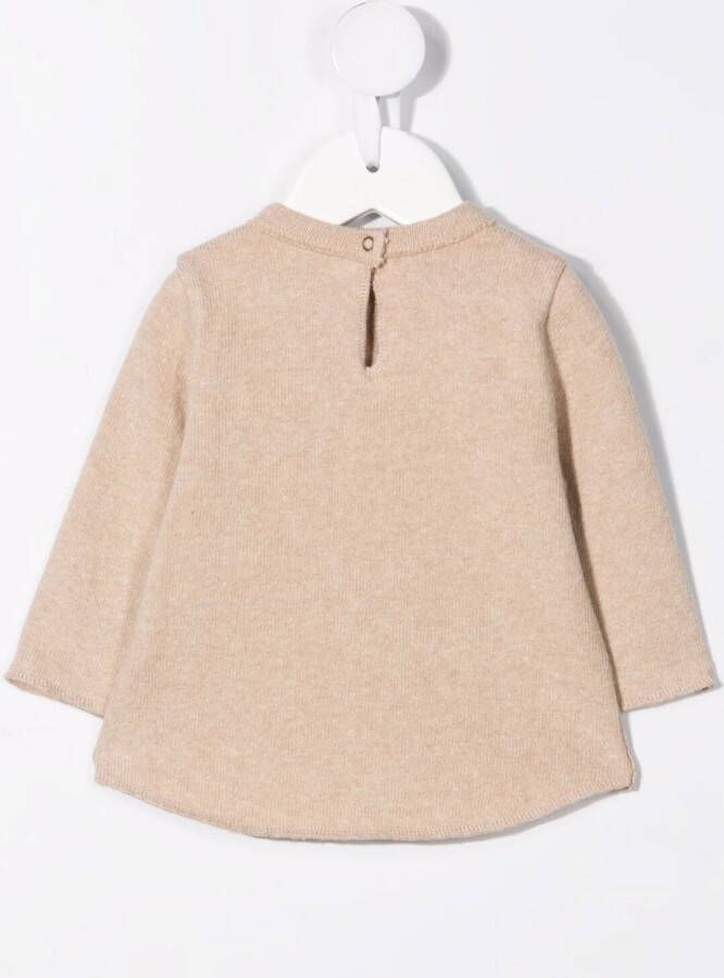 Zhoe & Tobiah Trui met ronde hals Beige