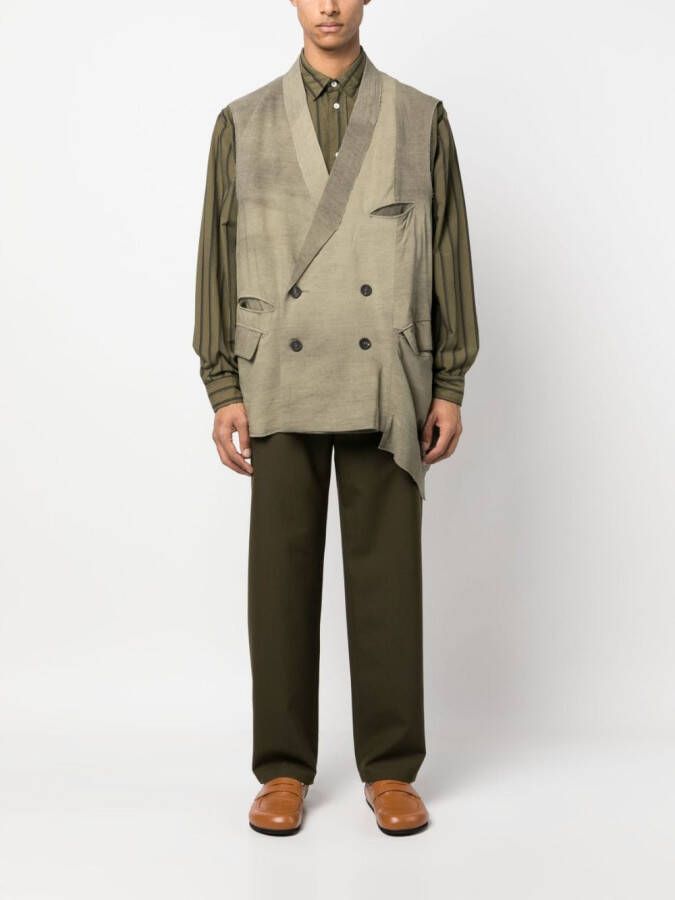 Ziggy Chen Blazer met dubbele rij knopen Groen