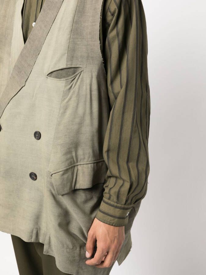 Ziggy Chen Blazer met dubbele rij knopen Groen