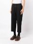 Ziggy Chen Broek met verlaagd kruis Zwart - Thumbnail 3