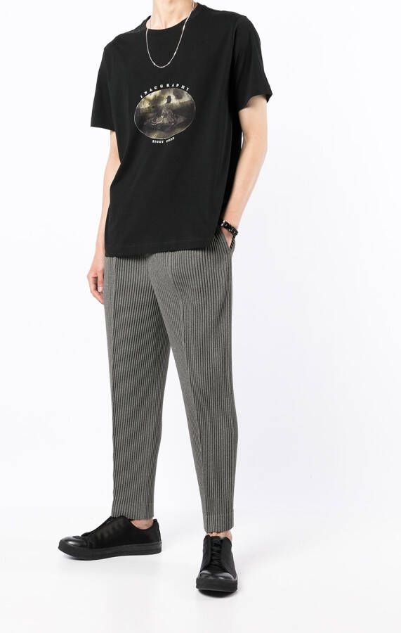 Ziggy Chen T-shirt met print Zwart