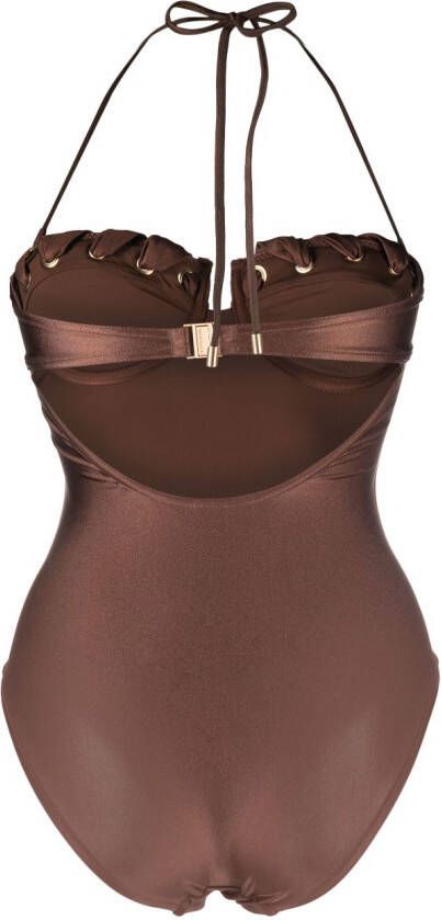 ZIMMERMANN Badpak met ringlets Bruin