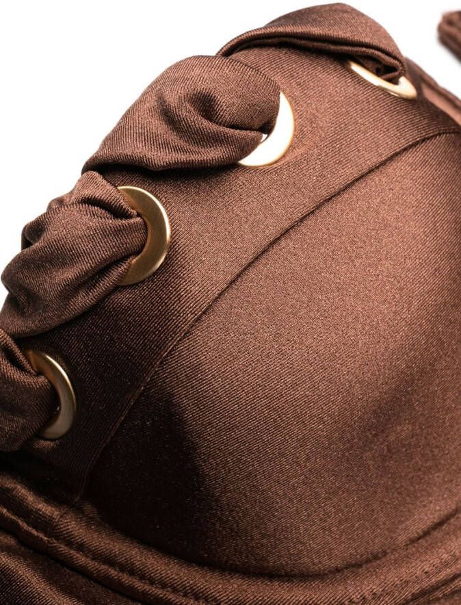 ZIMMERMANN Badpak met ringlets Bruin