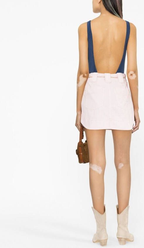 ZIMMERMANN Body met diepe ronde hals Blauw
