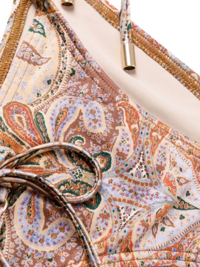 ZIMMERMANN Devi bikini met gehaakte afwerking Bruin