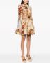 ZIMMERMANN Mini-jurk met bloemenpatch Beige - Thumbnail 3