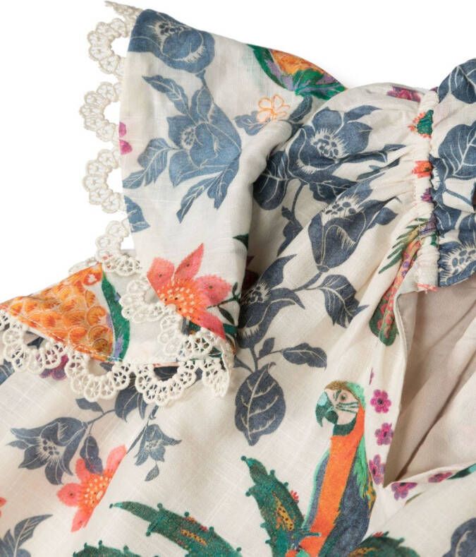 ZIMMERMANN Katoenen halterjurk Beige