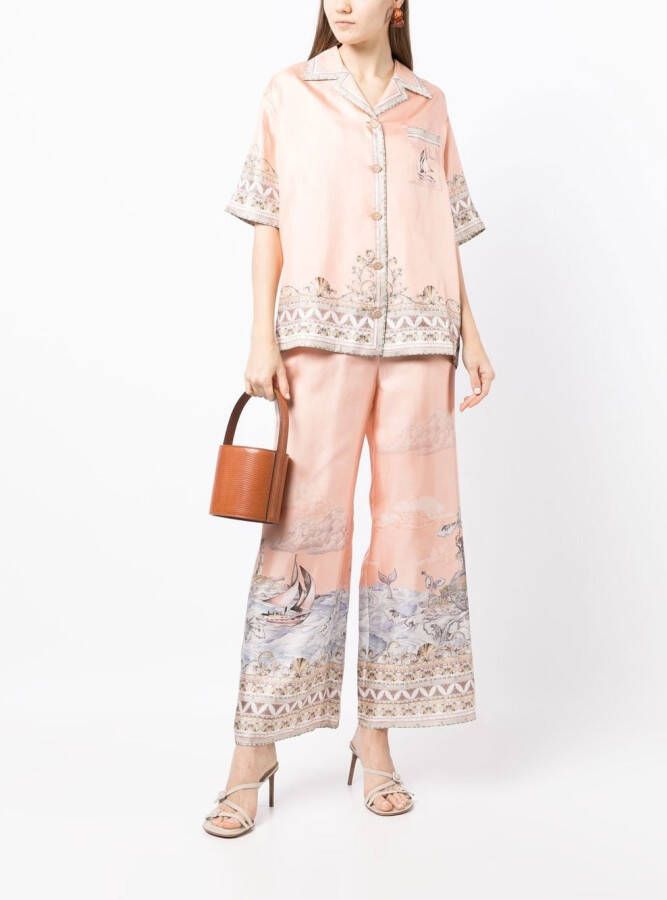 ZIMMERMANN Zijden blouse Roze