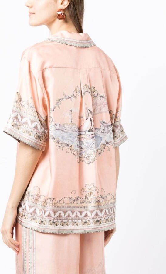 ZIMMERMANN Zijden blouse Roze