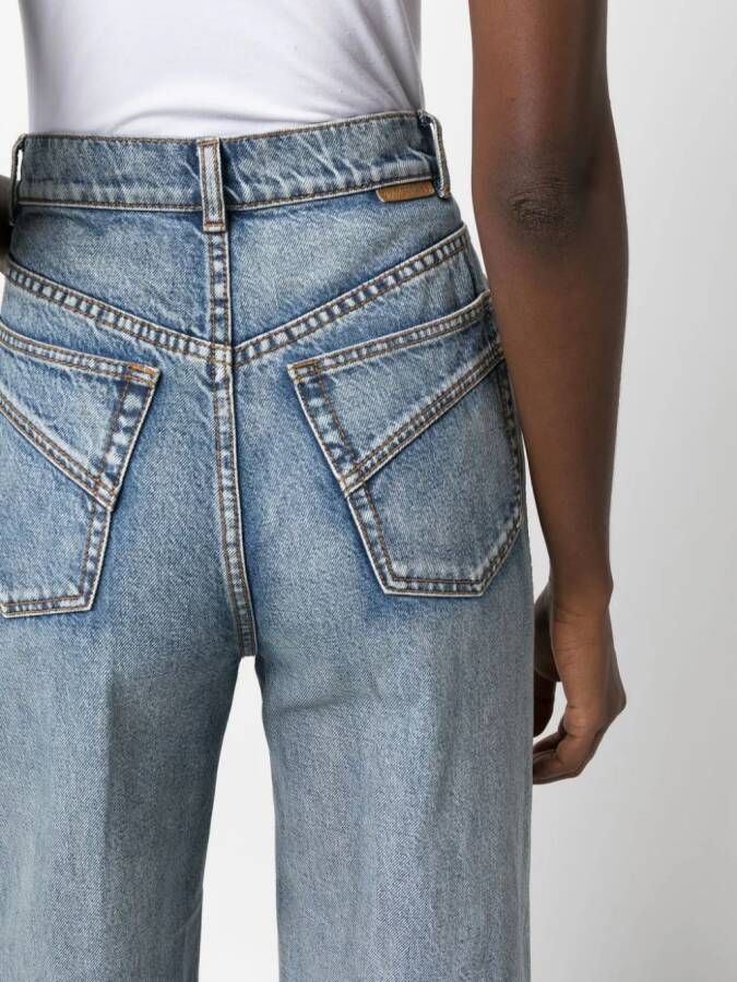 ZIMMERMANN High waist jeans Blauw