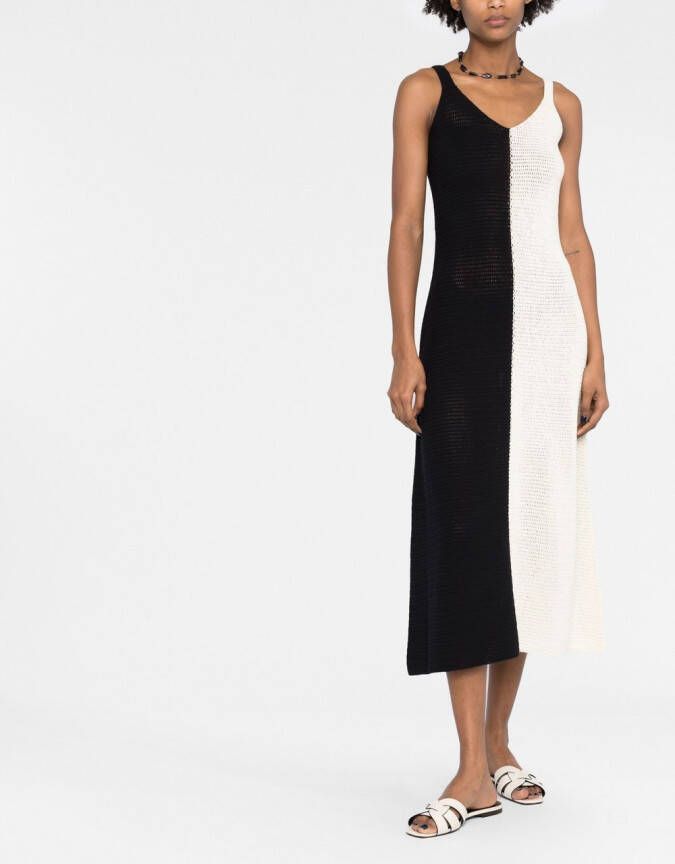 ZIMMERMANN Jurk met colourblocking Zwart