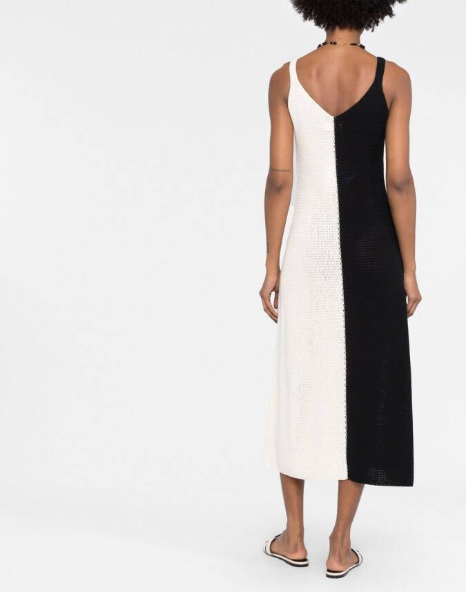ZIMMERMANN Jurk met colourblocking Zwart
