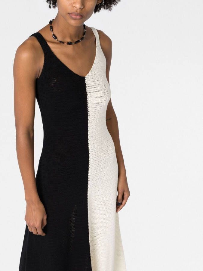 ZIMMERMANN Jurk met colourblocking Zwart