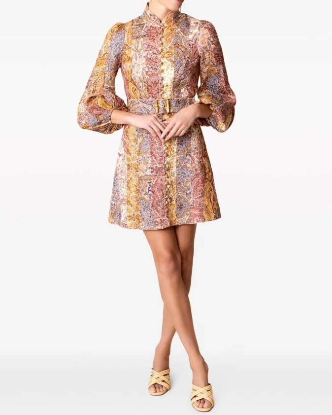ZIMMERMANN Jurk met paisley-print Roze