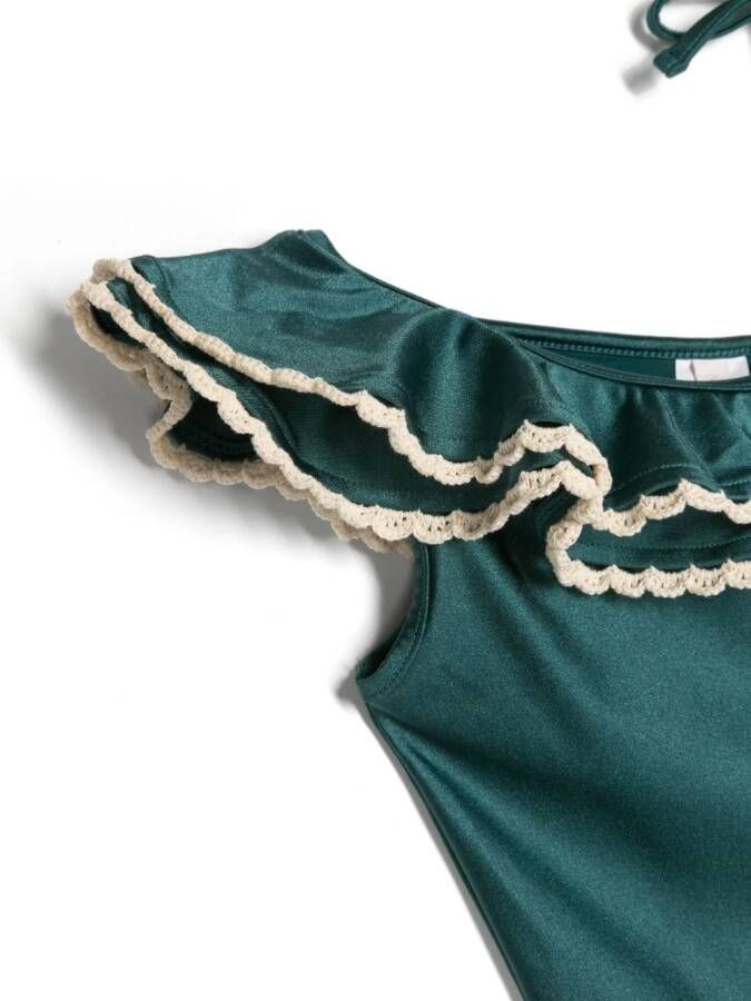 ZIMMERMANN Kids Badpak met ruches Groen