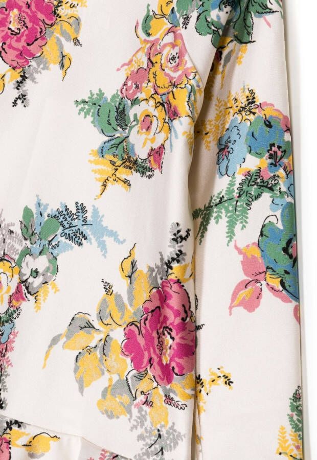 ZIMMERMANN Kids Shirt met ruche afwerking Veelkleurig