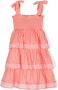 ZIMMER N Kids Midi-jurk met gesmockt vlak Roze - Thumbnail 2