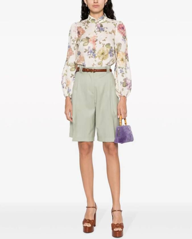 ZIMMERMANN Blouse met pofmouwen Beige
