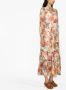 ZIMMERMANN Midi-jurk met bloemenprint Beige - Thumbnail 3